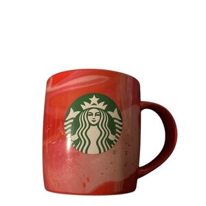 Starbucks Red and Pink 2024 Marble Effect Mug